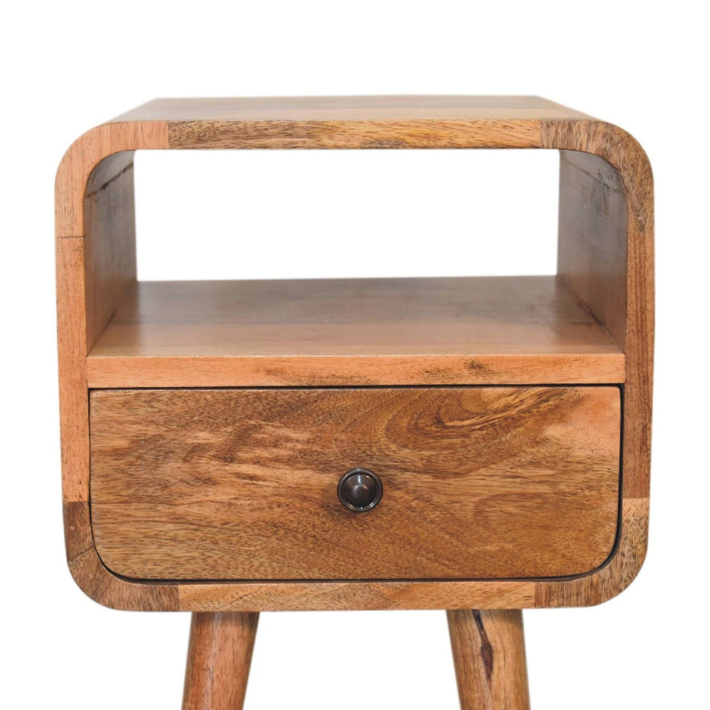 Mini Curve Open Bedside Nightstand