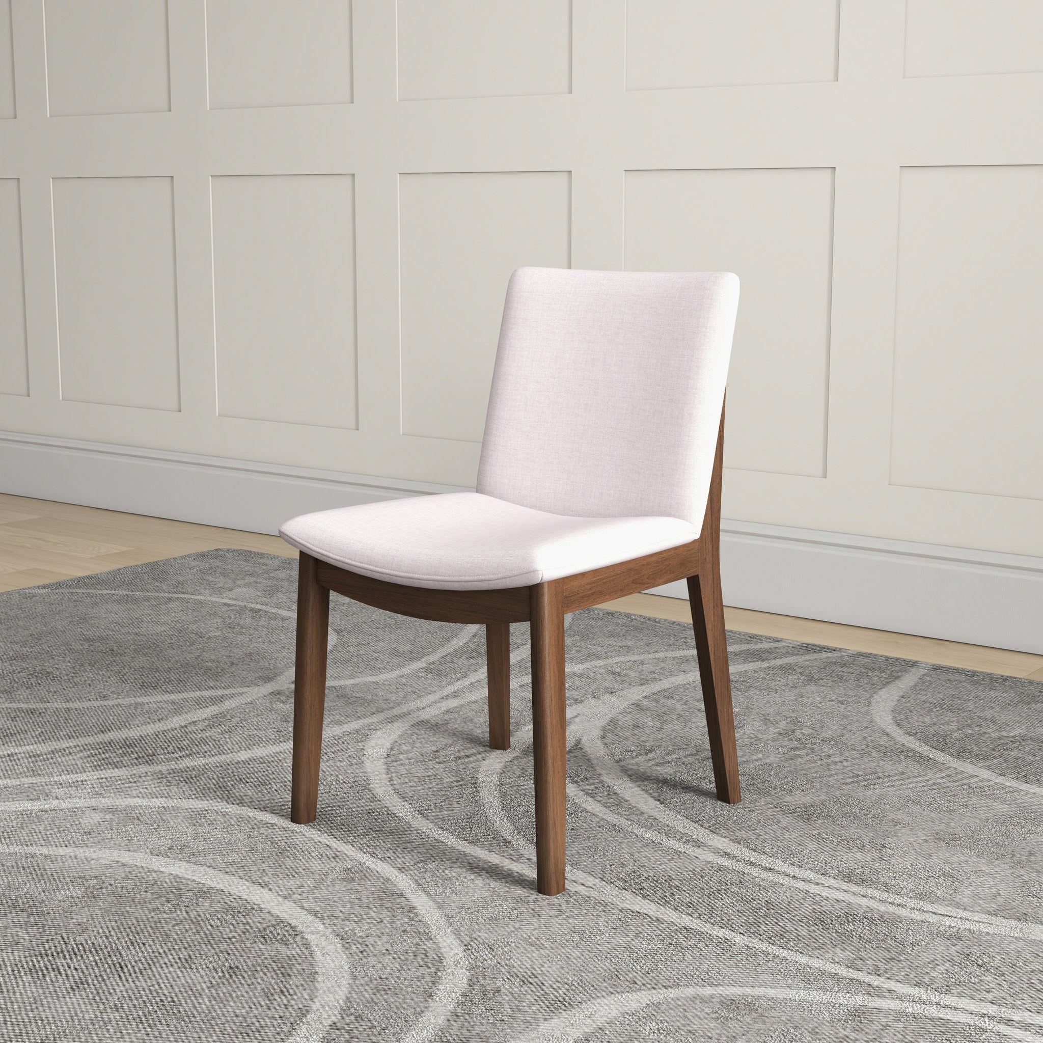 Laura - Mid-Century Modern Solid Wood Dining Chair (Set of 2)