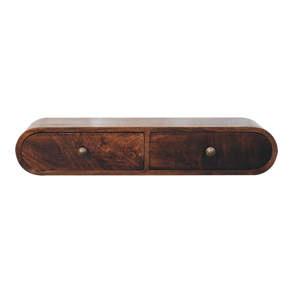 Wall Mounted Console Table - Walnut