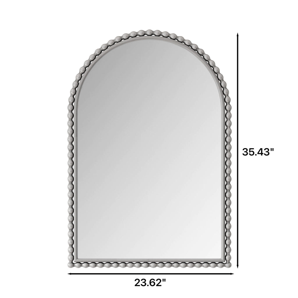 Vintage Iron Art Arch Mirror, Wall Hanging Or Table Display