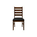 Dining Chair, Dining Room, Side, Upholstered, Transitional (Set of 2) - Brown