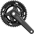 Shimano CUES FC-U6040-2 Crankset - 172.5mm 9/10-Speed 50/34t Asymmetric 110 BCD Hollowtech II Crankarms BLK