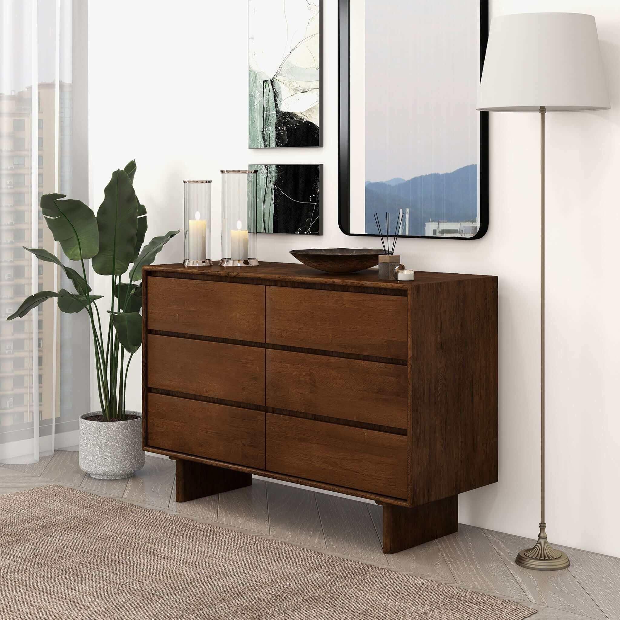 Dubrovnik - Dresser With 6 Drawers - Brown