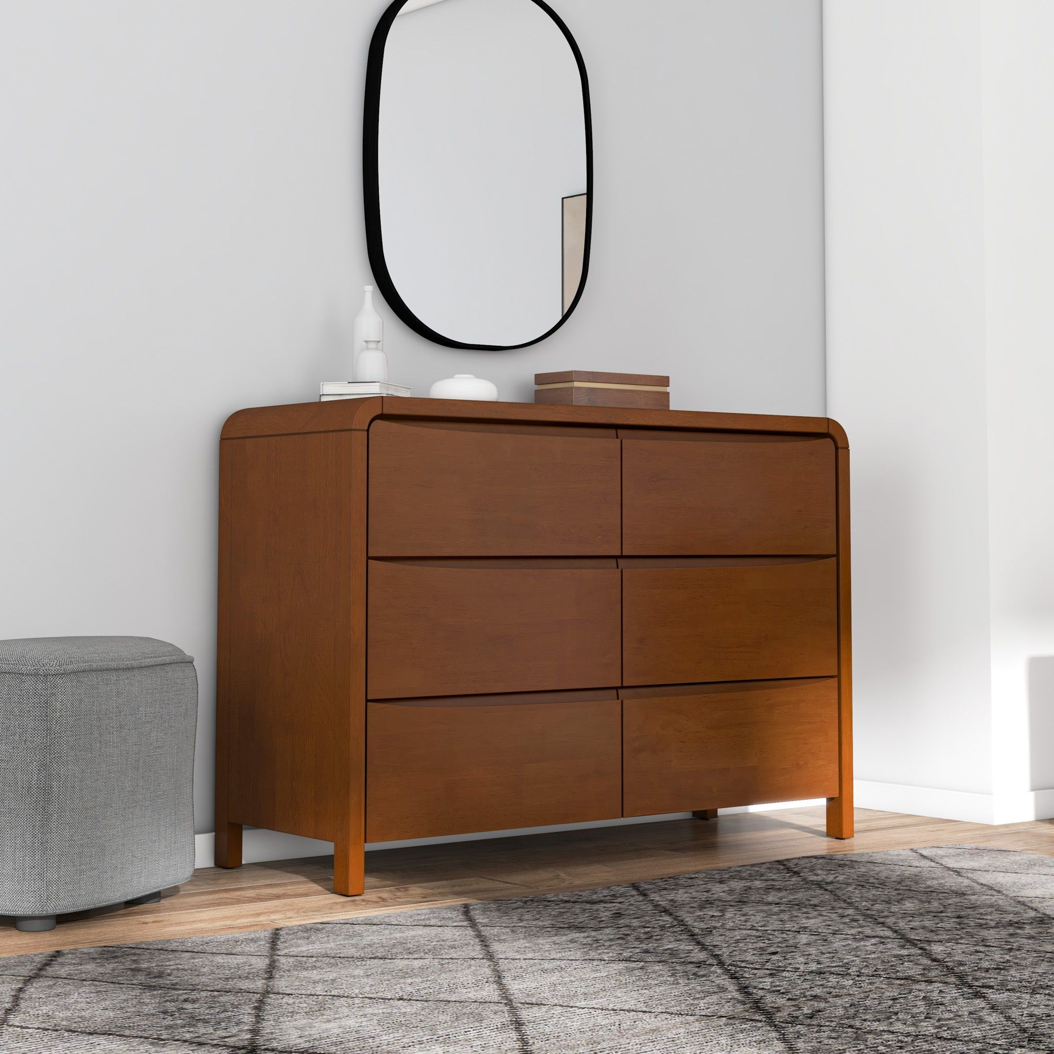 Lionel - 6 Drawer Dresser - Brown