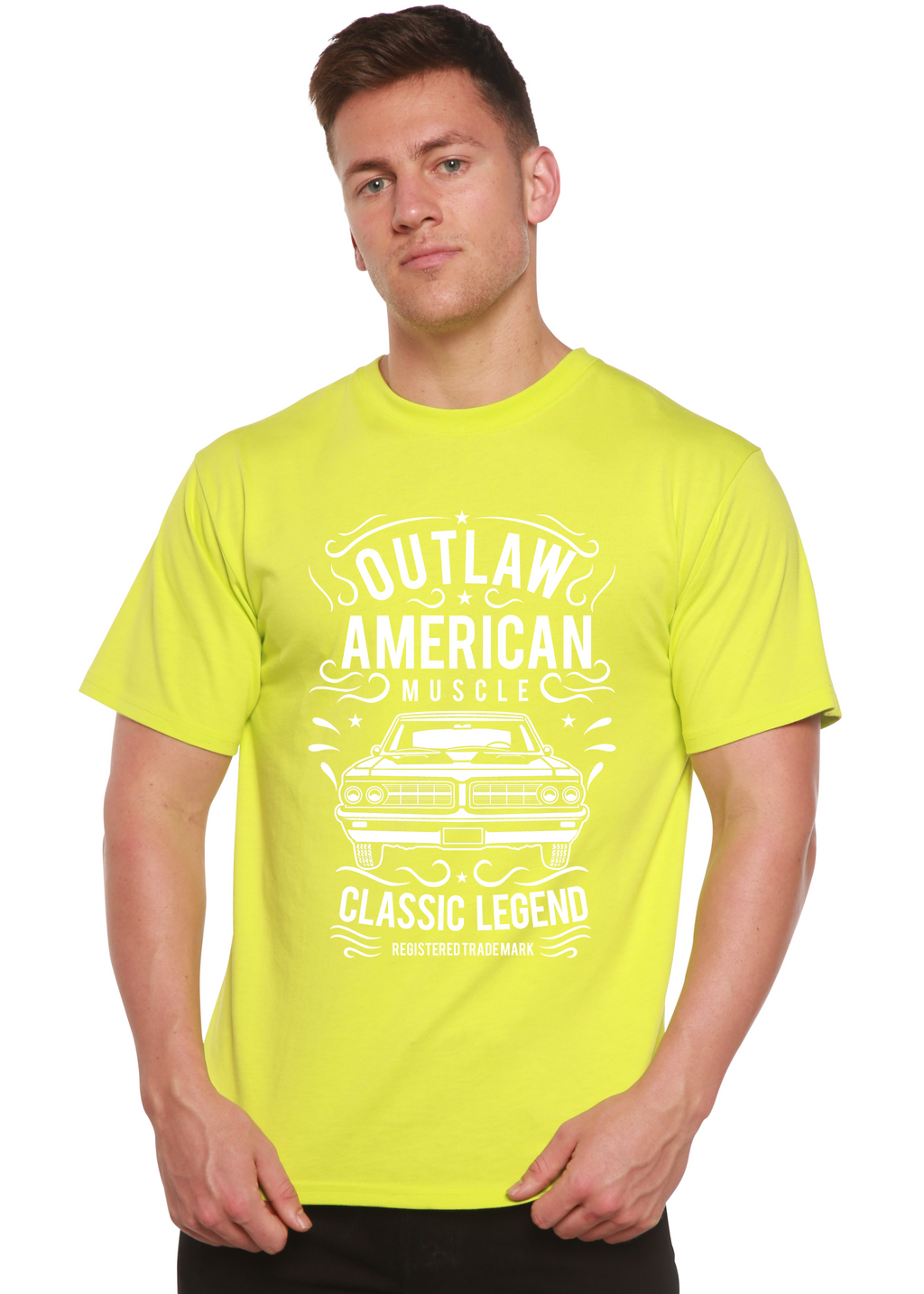 Outlaw American Muscle Spun Bamboo® Men's Bamboo Viscose/Organic Cotton Short Sleeve Graphic T-Shirt