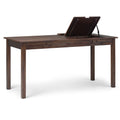 Monroe - Desk - Distressed Charcoal Brown