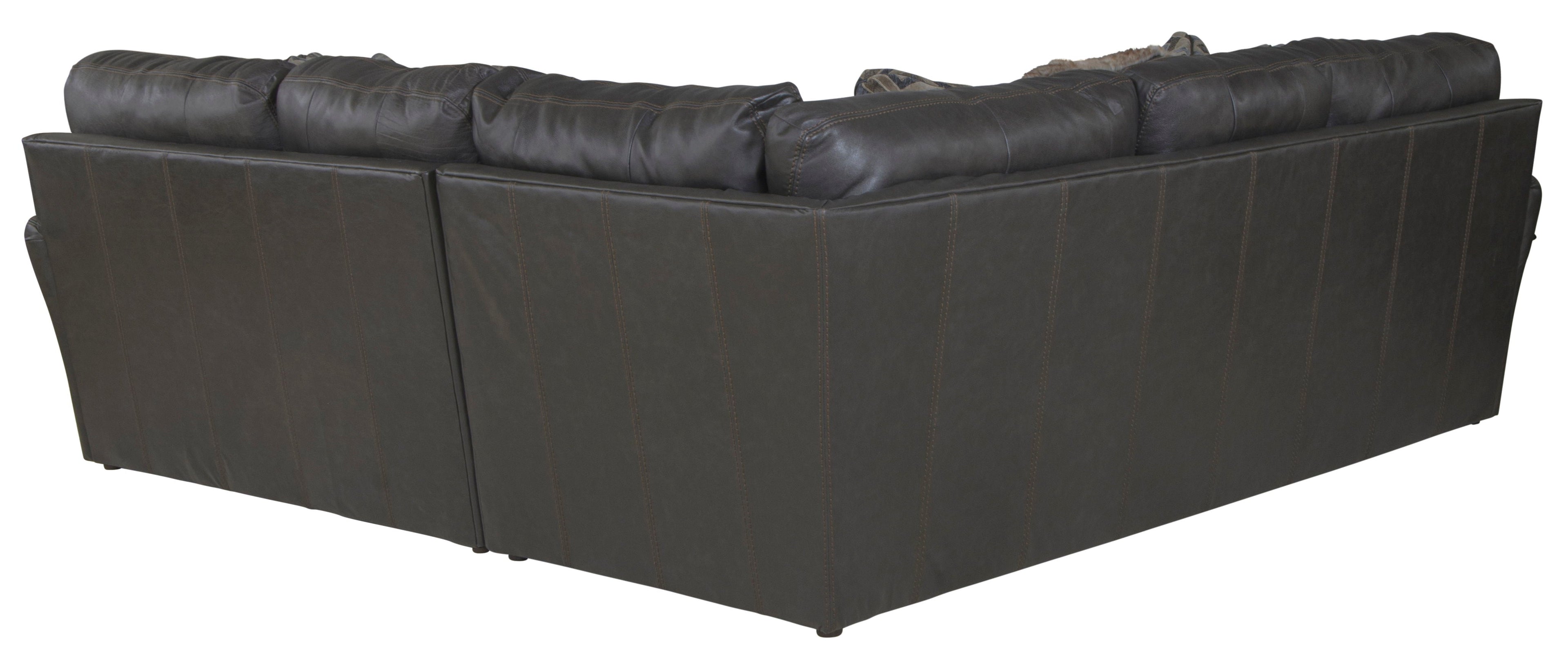 Denali - Italian Leather Match Sectional