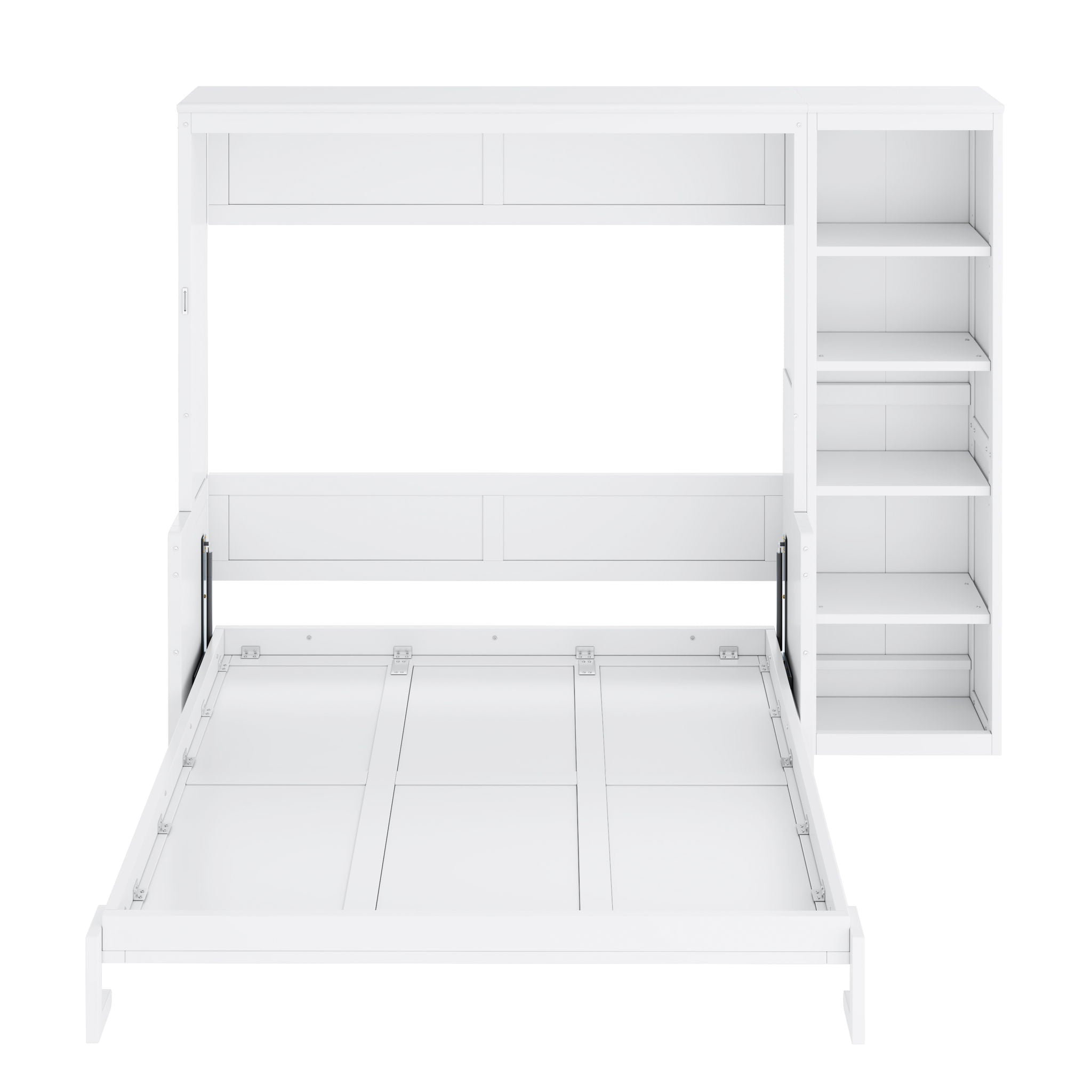Sturdy Murphy Bed With Desk And Bookshelf