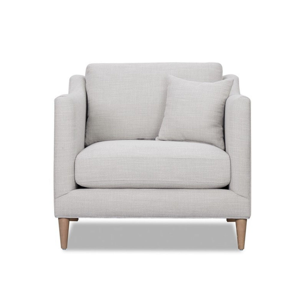 Chair With High Track Arms - Beige