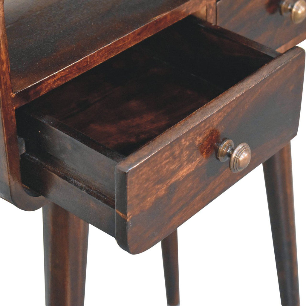 Solid Wood Curved Console Table