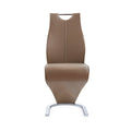 Tony - Dining Chairs (Set of 2) - Brown / Beige