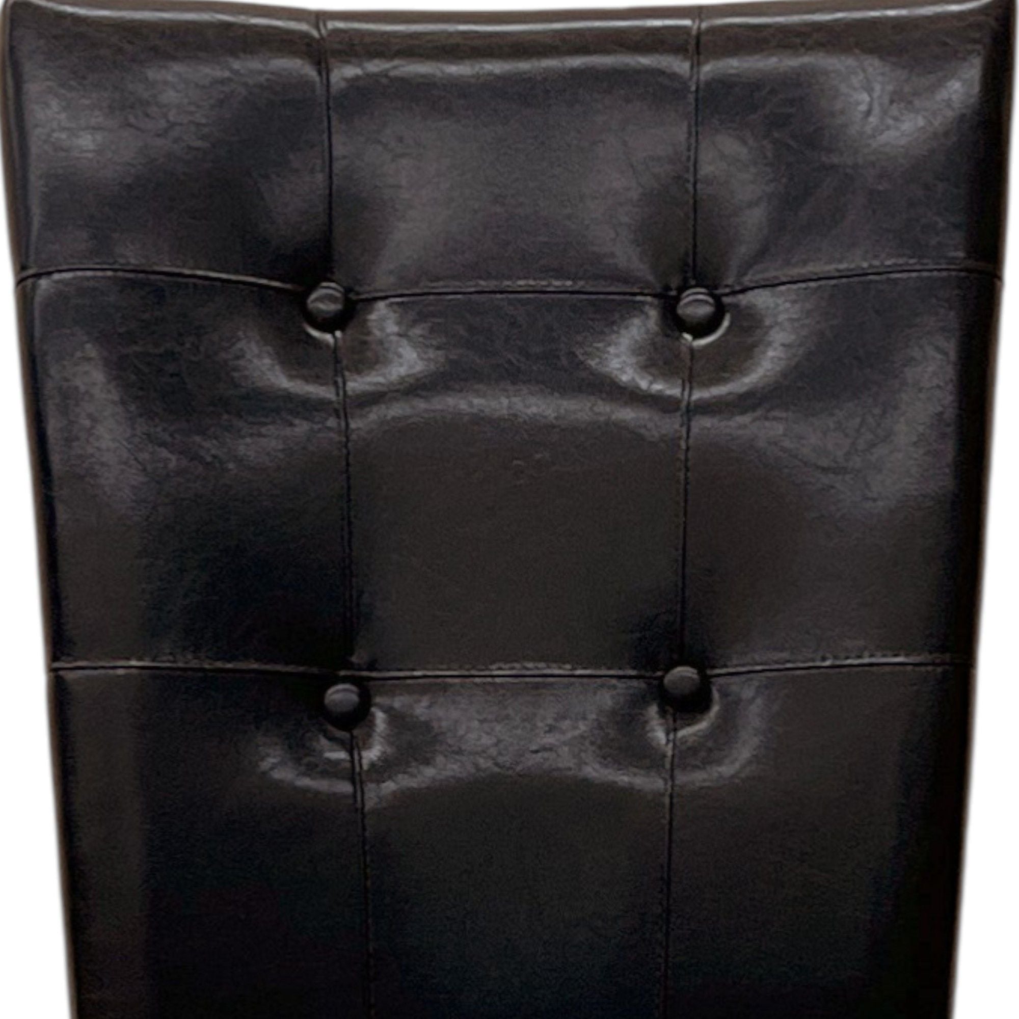 Britney - Synthetic Leather Side Chair (Set of 2) - Brown / Walnut