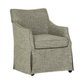 London - Upholstered Skirted Dining Arm Chair