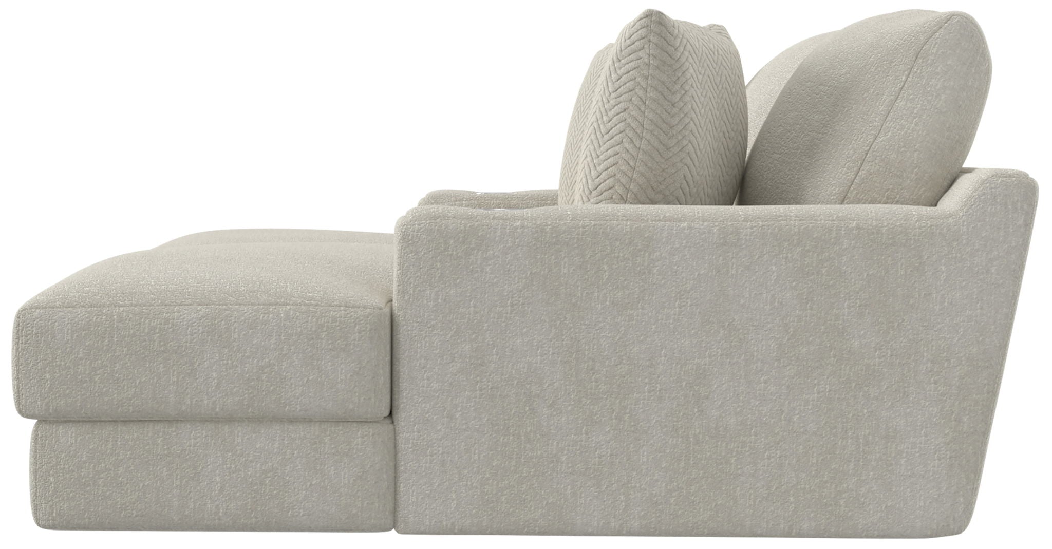 Cozy - 2 Piece Double Wide Chaise With USB Charging Ports