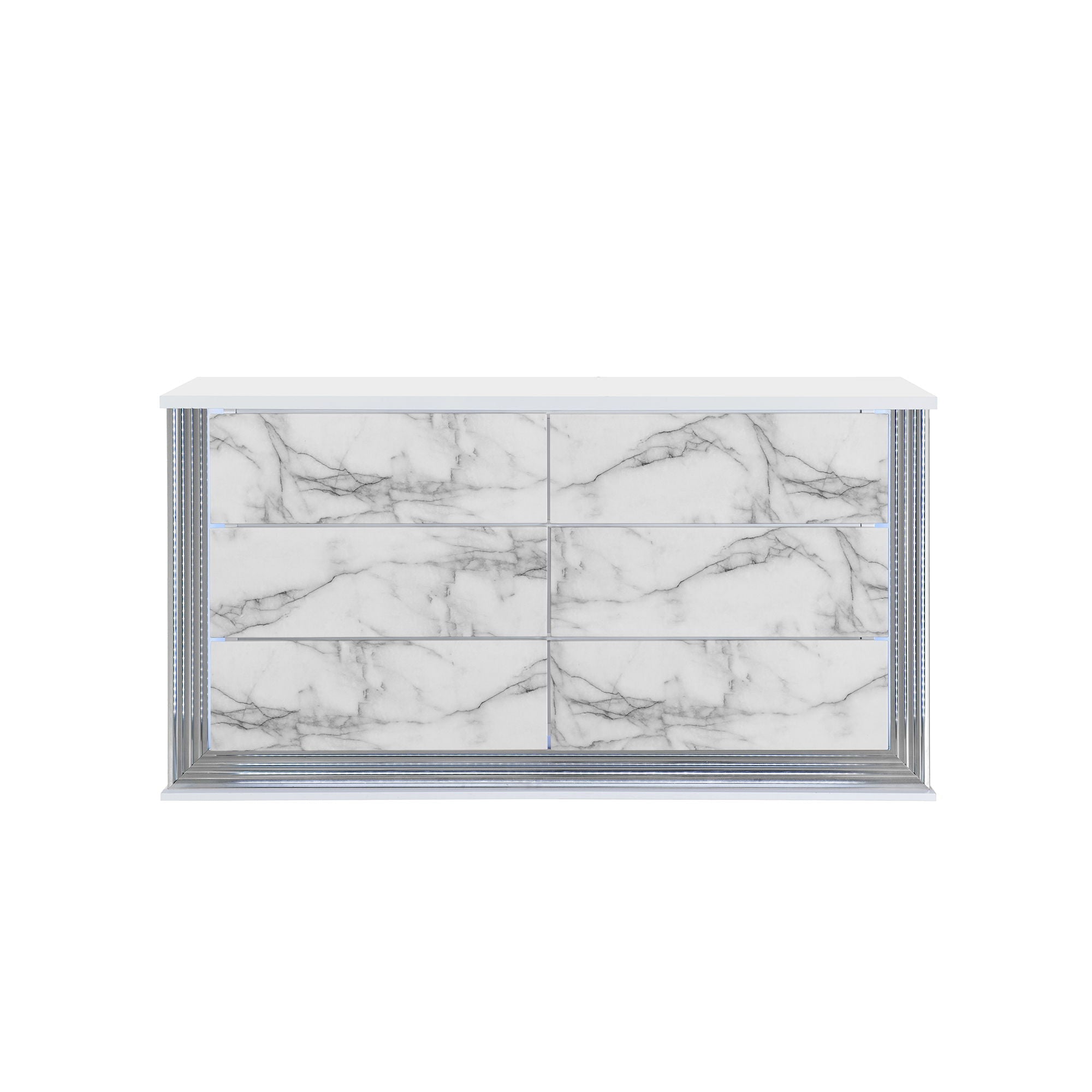 Moon - Dresser With LED Lighting - Marble
