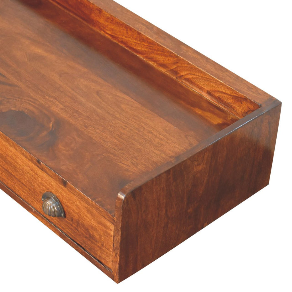 Belmont - Wall Mounted Console Shelf - Chestnut
