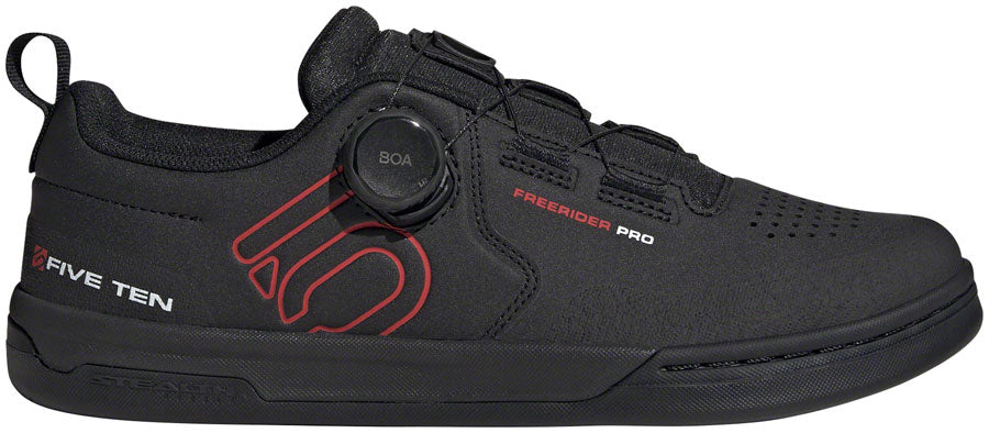 Five Ten Freerider Pro BOA Flat Shoes - Men's Core Black/Red/FTWR White 8