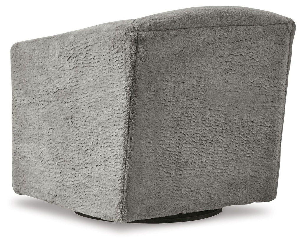 Bramner - Swivel Accent Chair - Charcoal