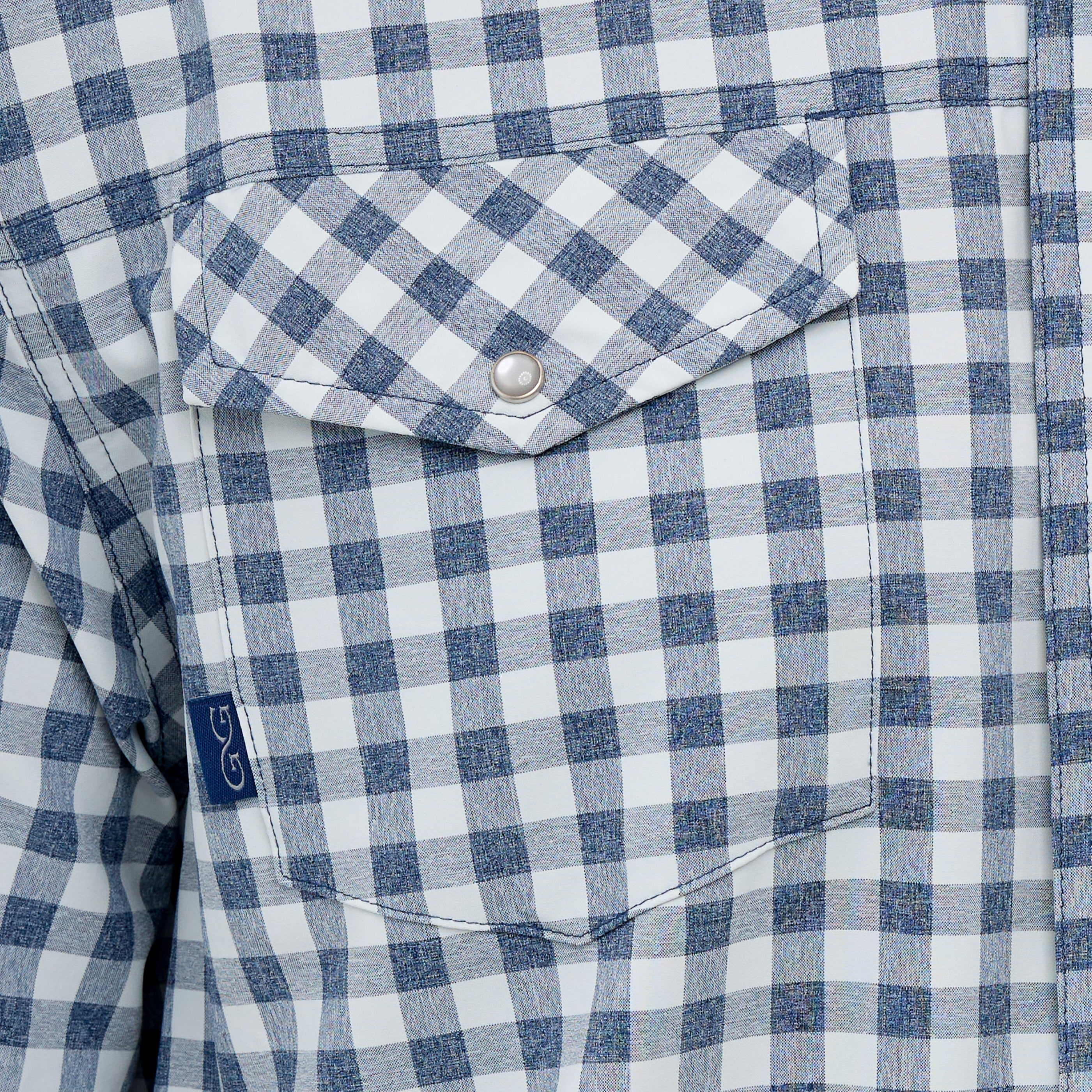 Deep Water Pearl Snap Shirt