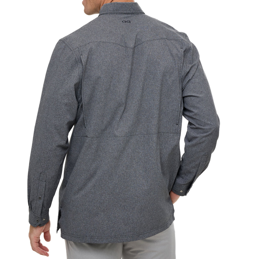 Caviar Pearl Snap Shirt | Long Sleeve
