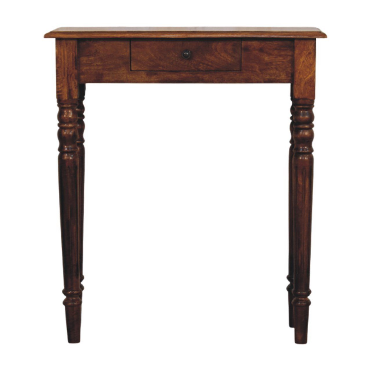 Turned Legs Drawer Console Table