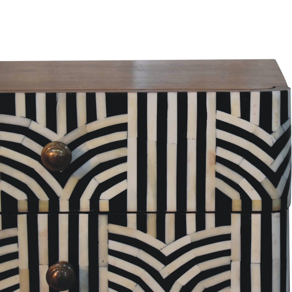 Edessa Bone Inlay Bedside