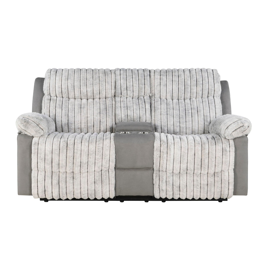 Bruni - Console Reclining Loveseat With Manual Recline