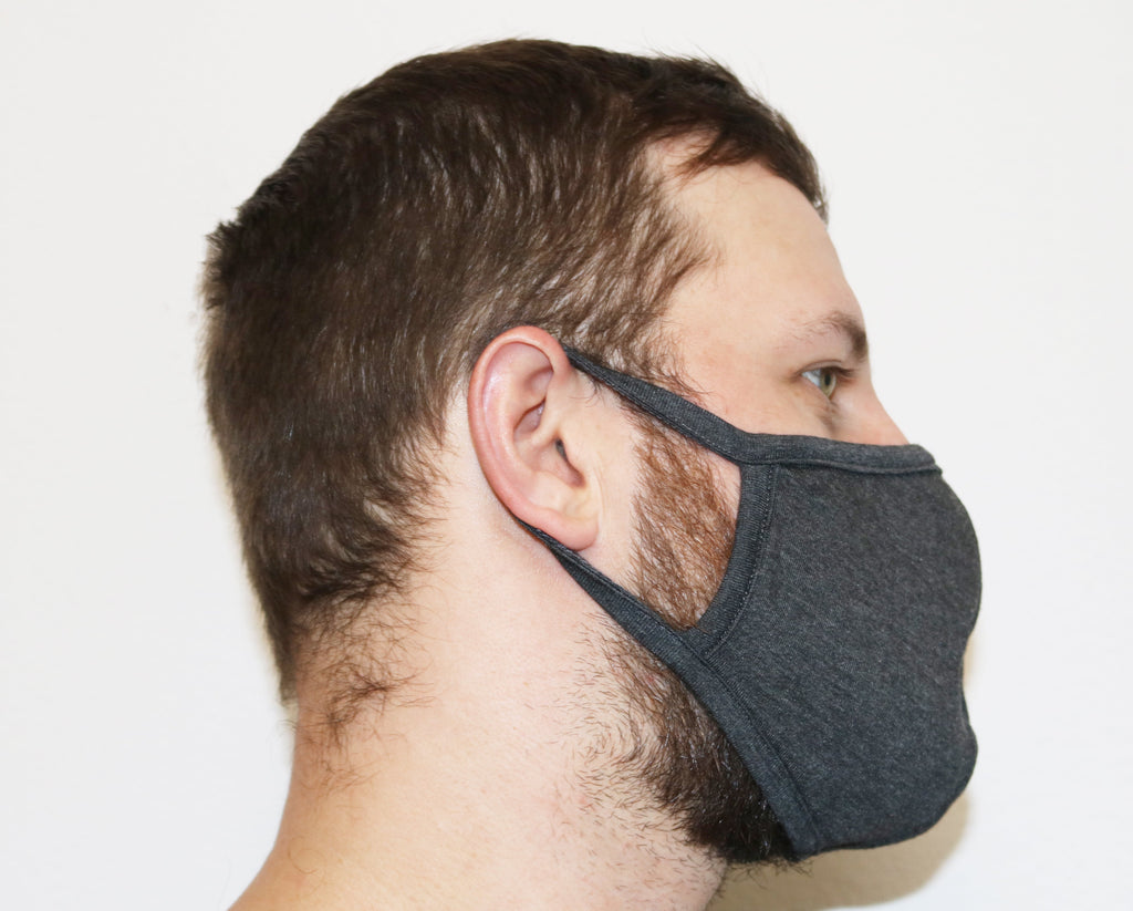 Bamboo X Large Triple Layer Breathable Face Mask - Natural, Silky Soft, Ultra Comfortable