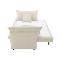 Elisea - Sleeper Sectional Sofa With 2 Toss Pillows - Beige