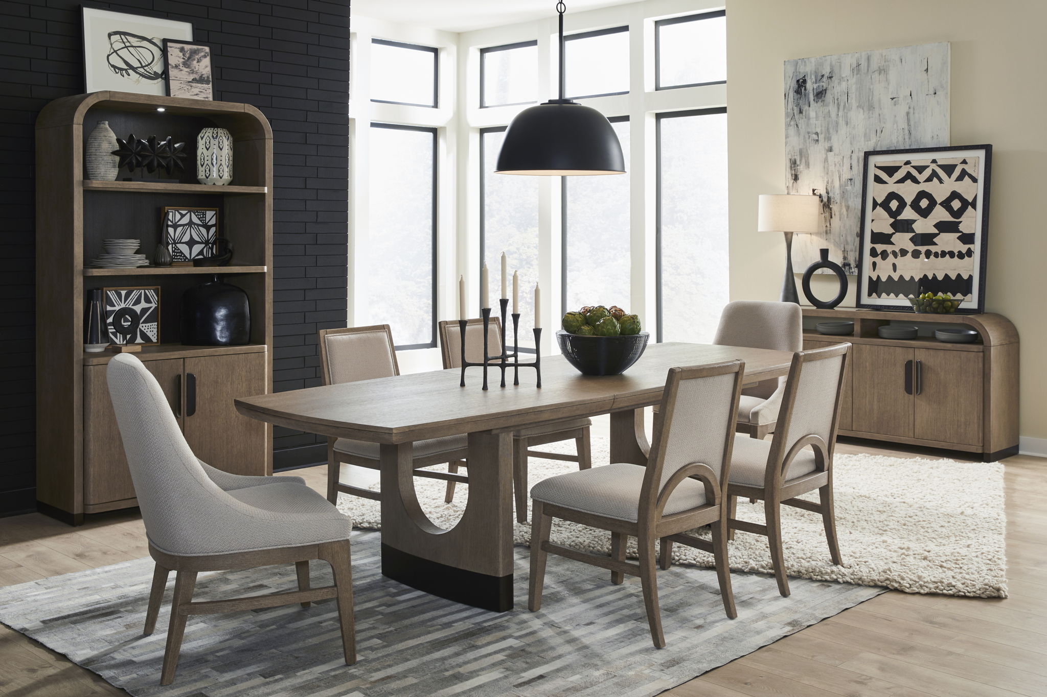 Tristan - Extendable Trestle Dining Table - Swiss Coffee