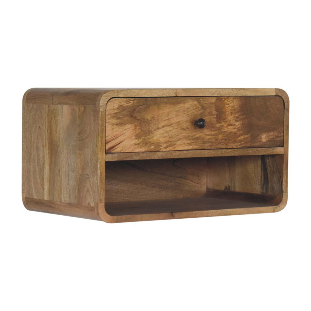 Curve Upper Slot Floating Nightstand