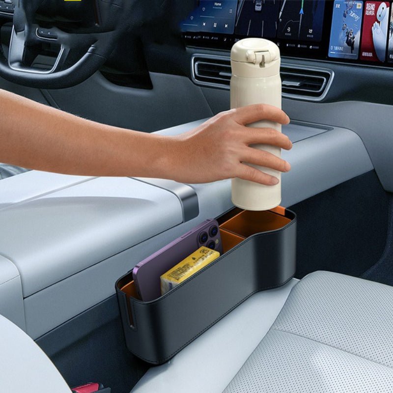 Seat Gap Filler for Tesla | Universal Fit | 3 Styles | Premium Leather & Cotton