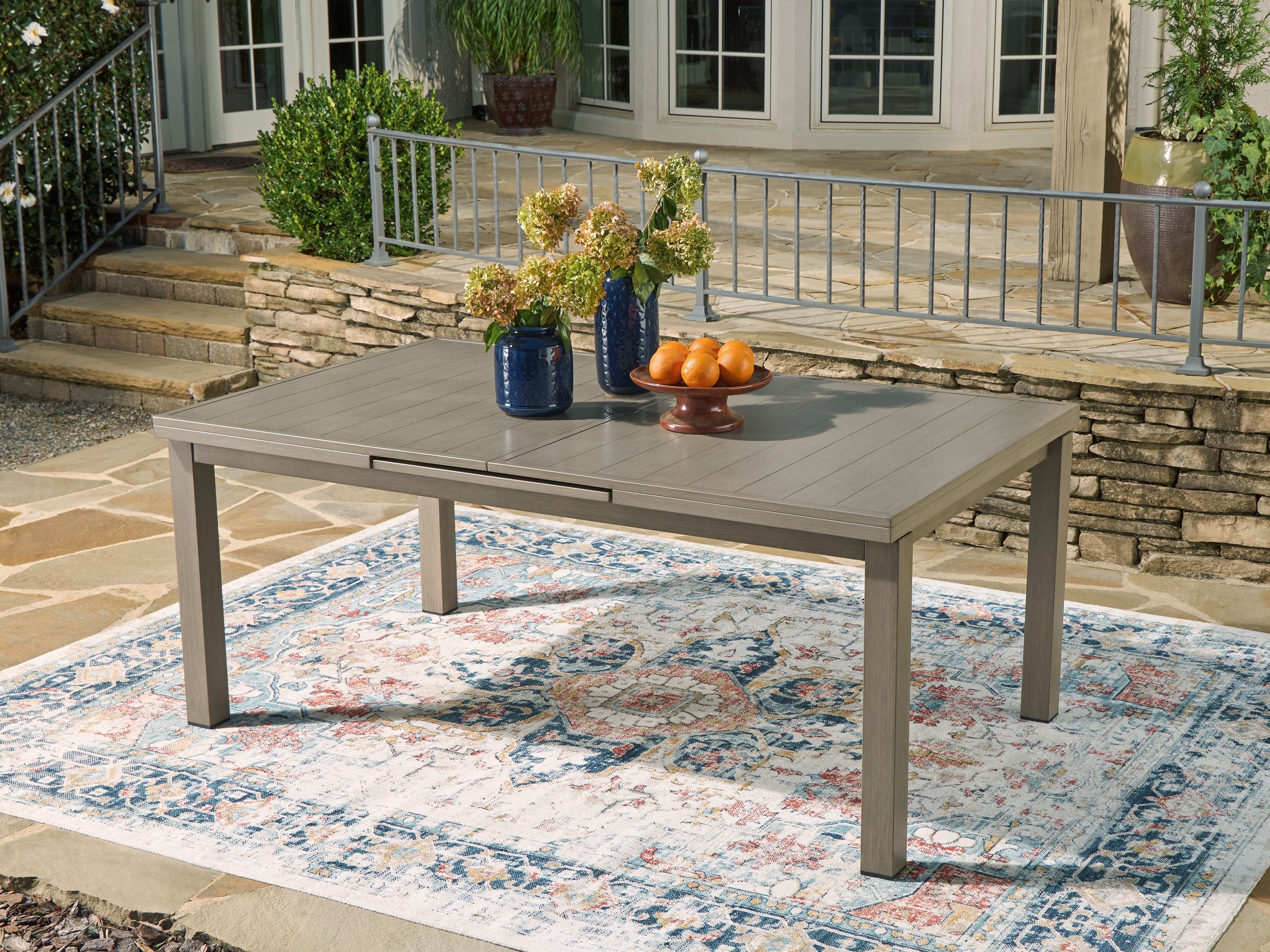Beach Front - RECT Dining Room EXT Table - Beige