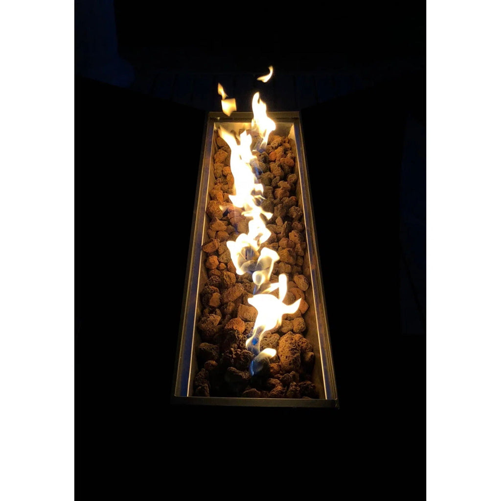 Casselton - Propane / Gas Outdoor Fire Pit Table With Lid - Black