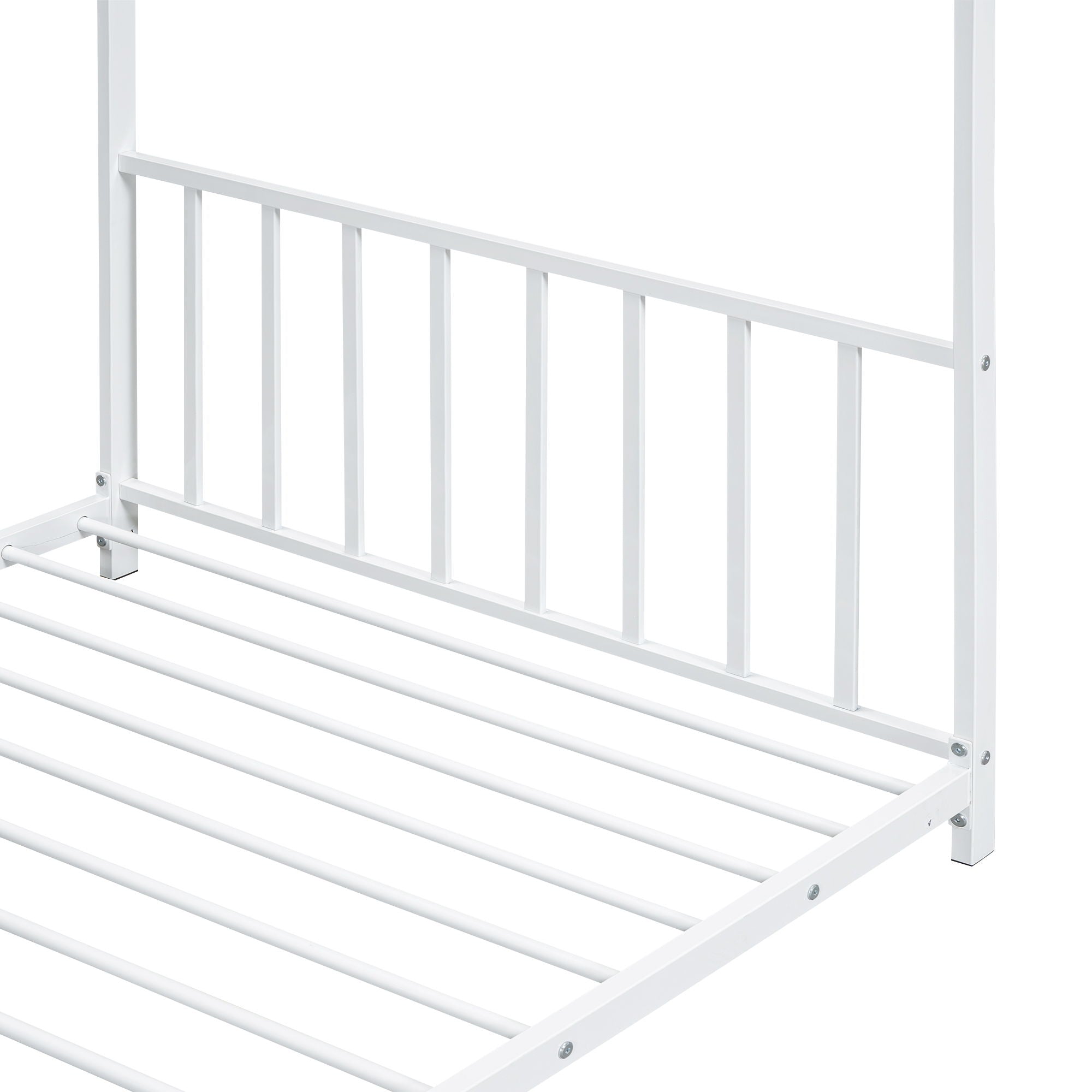 Metal House Platform Bed With Modern Design And Durable Frame
