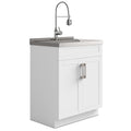 Hennessy - Deluxe Laundry Cabinet With Faucet And Stainless Steel Sink