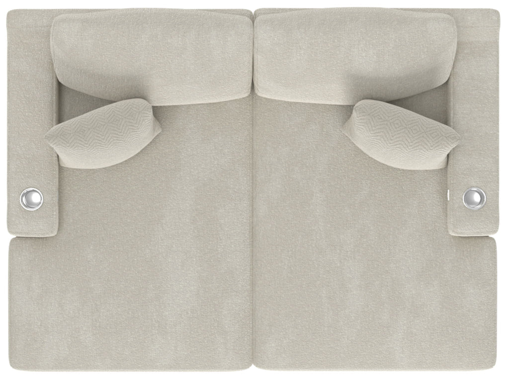Cozy - 2 Piece Double Wide Chaise With USB Charging Ports