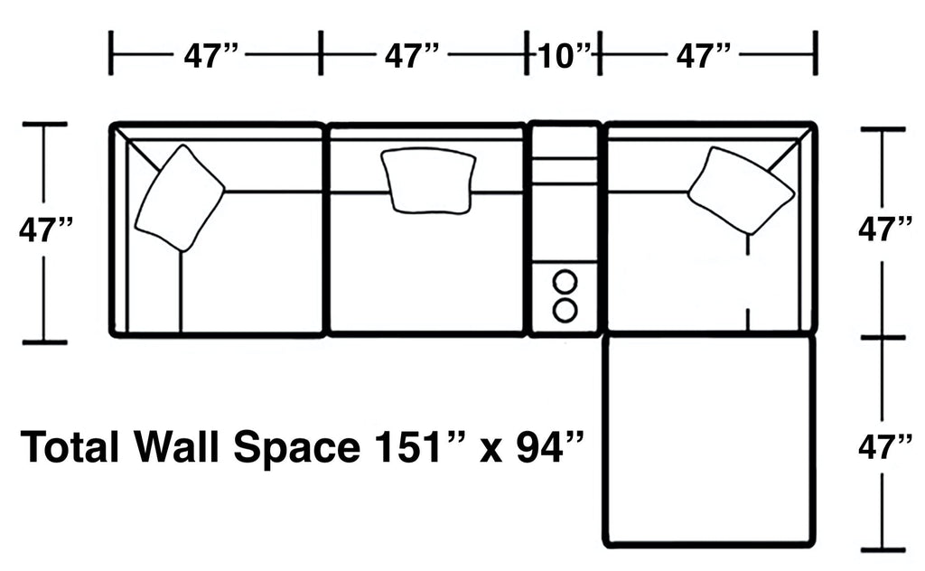 Posh - Modular Sectional And Ottoman