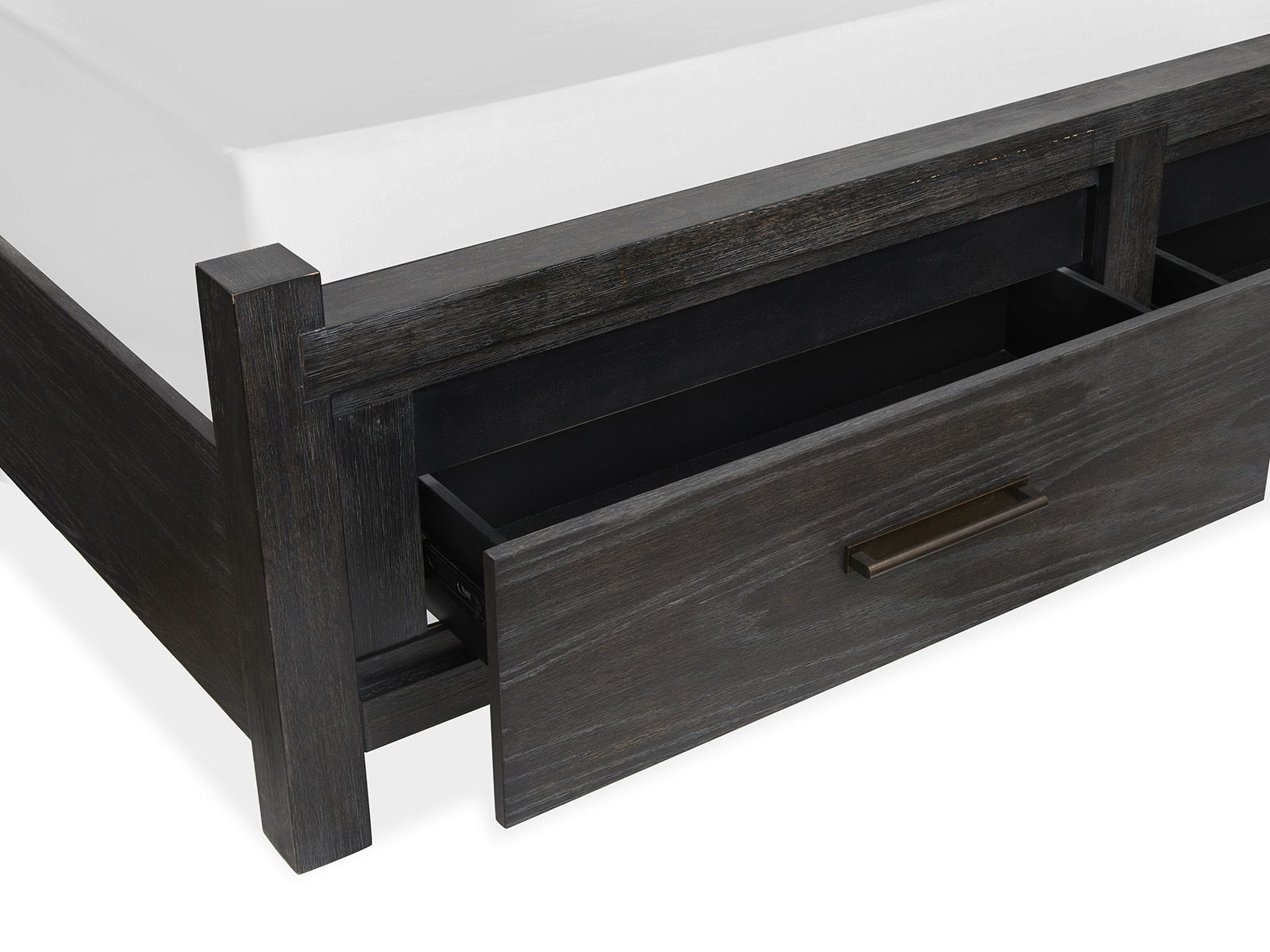 Plum Creek - Upholstered Panel Storage Bed
