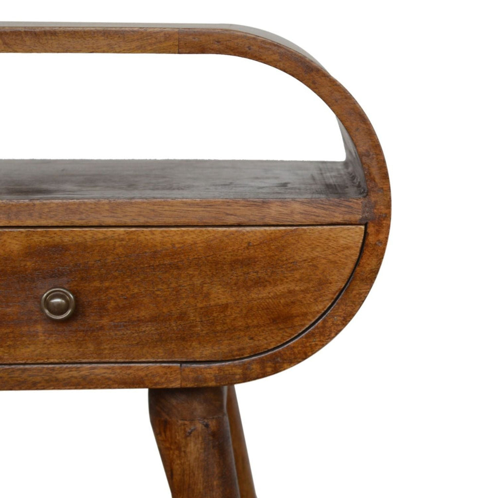 Circular Open Bedside Nightstand