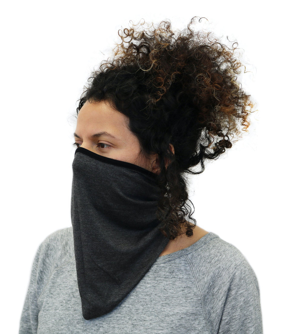 Spun Bamboo X-Large Unisex Multi-Purpose 2-Ply Reversible Neck Gaiter - Breathable, Silky Soft, Ultra Comfortable Ski Wear