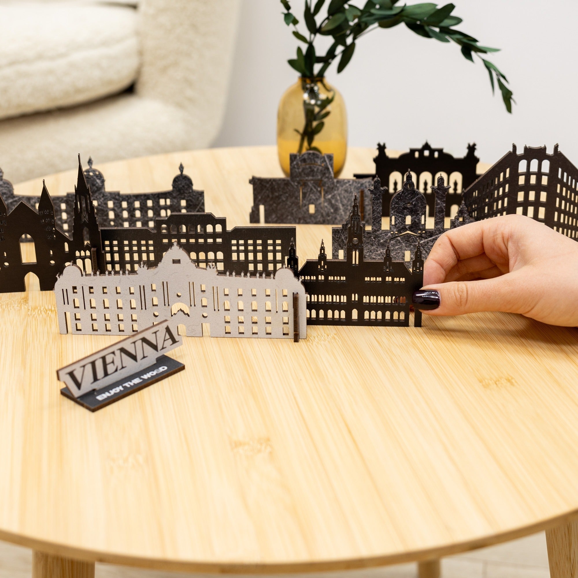 Wooden Travel Decor Memory City – Vienna