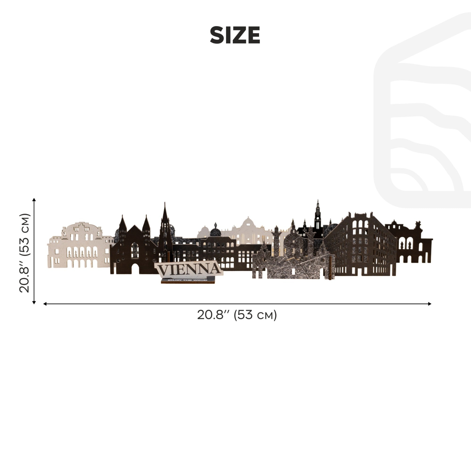 Wooden Travel Decor Memory City – Vienna