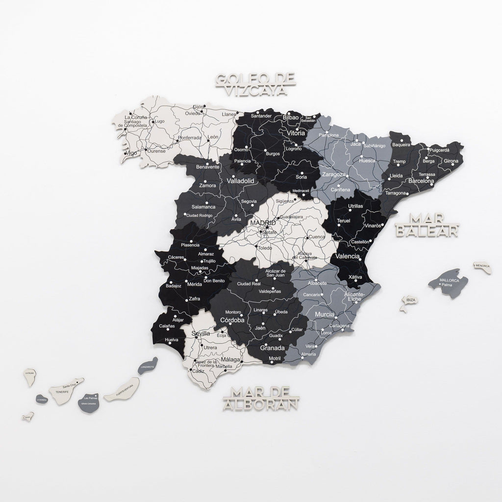 Wooden Map of Spain – Nordik